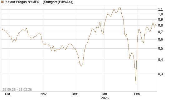 Put auf Erdgas NYMEX 03/26 [BNP Paribas Emissions- und Handelsges.] Chart