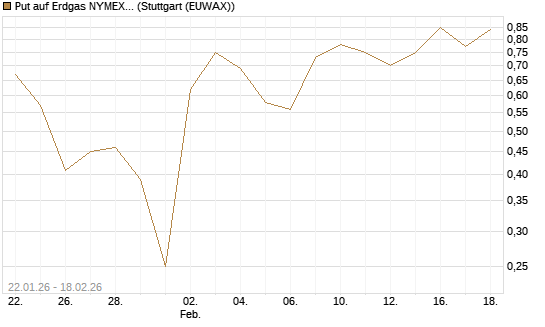 Put auf Erdgas NYMEX 03/26 [BNP Paribas Emissions- und Handelsges.] Chart
