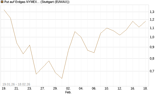 Put auf Erdgas NYMEX 03/26 [BNP Paribas Emissions- und Handelsges.] Chart
