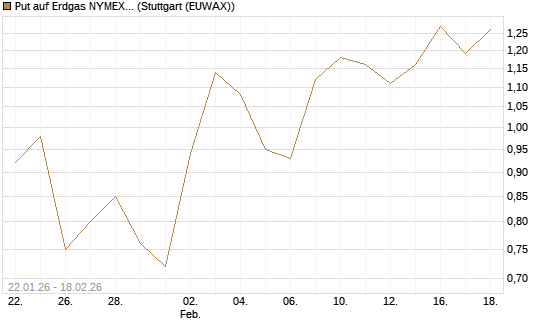 Put auf Erdgas NYMEX 03/26 [BNP Paribas Emissions- und Handelsges.] Chart