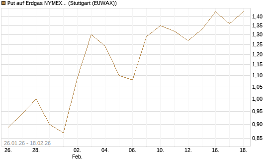 Put auf Erdgas NYMEX 03/26 [BNP Paribas Emissions- und Handelsges.] Chart